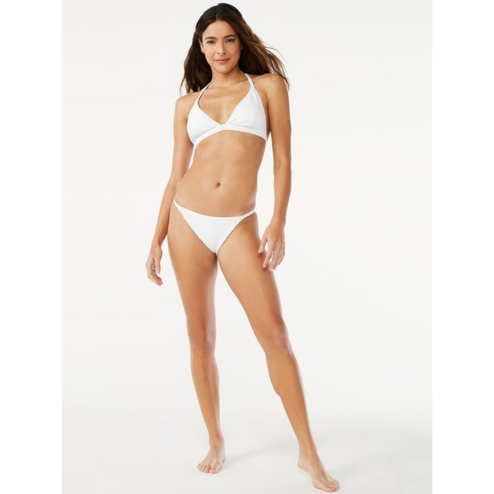 LOVE&SPORTS WHITE RACER BACK BIKINI TOP NEW W/O TAG